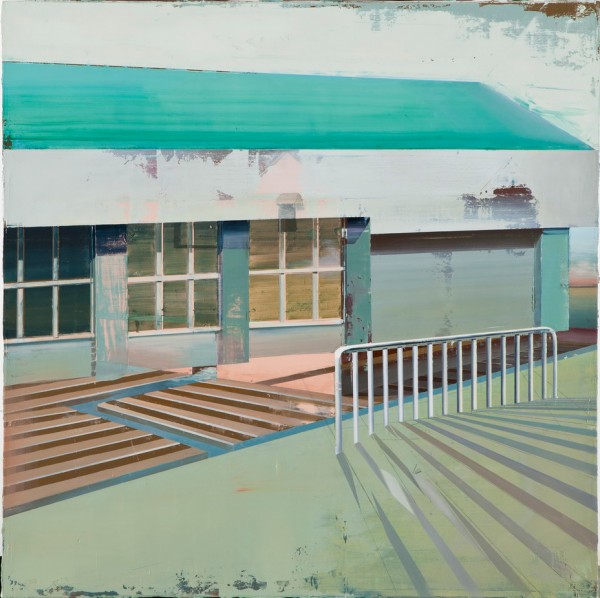 Cui Jie, Railing, 2011, Oil on canvas, 100 x 100 cm